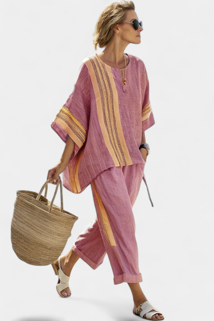 Lisa | Set boho in lino e bambù — 8