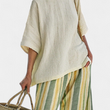 Gudrun | Set di biancheria in bambù color oliva — 3