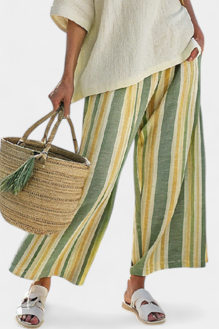 Gudrun | Set di biancheria in bambù color oliva — 4