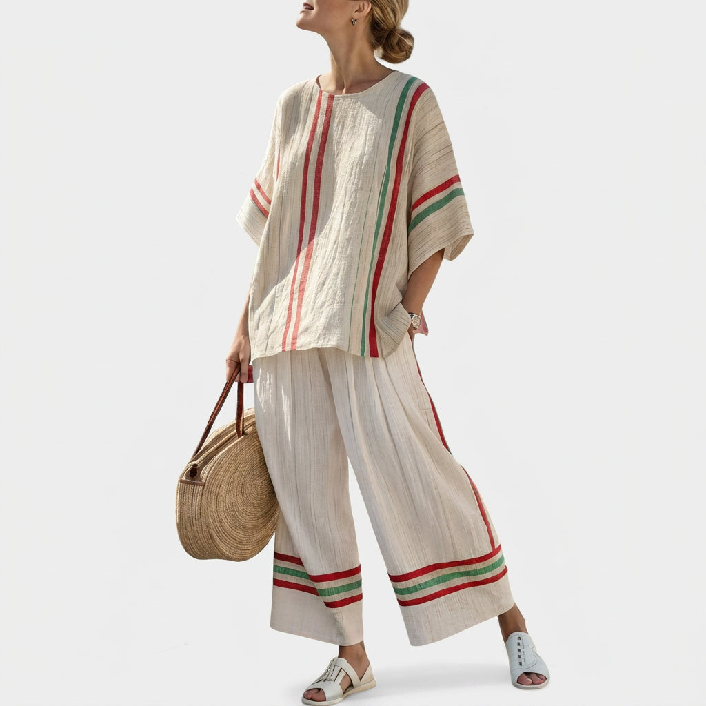 Caroline | Completo a righe mediterranee — 1