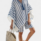 Edith | Set blusa a righe e pantaloncini — 2