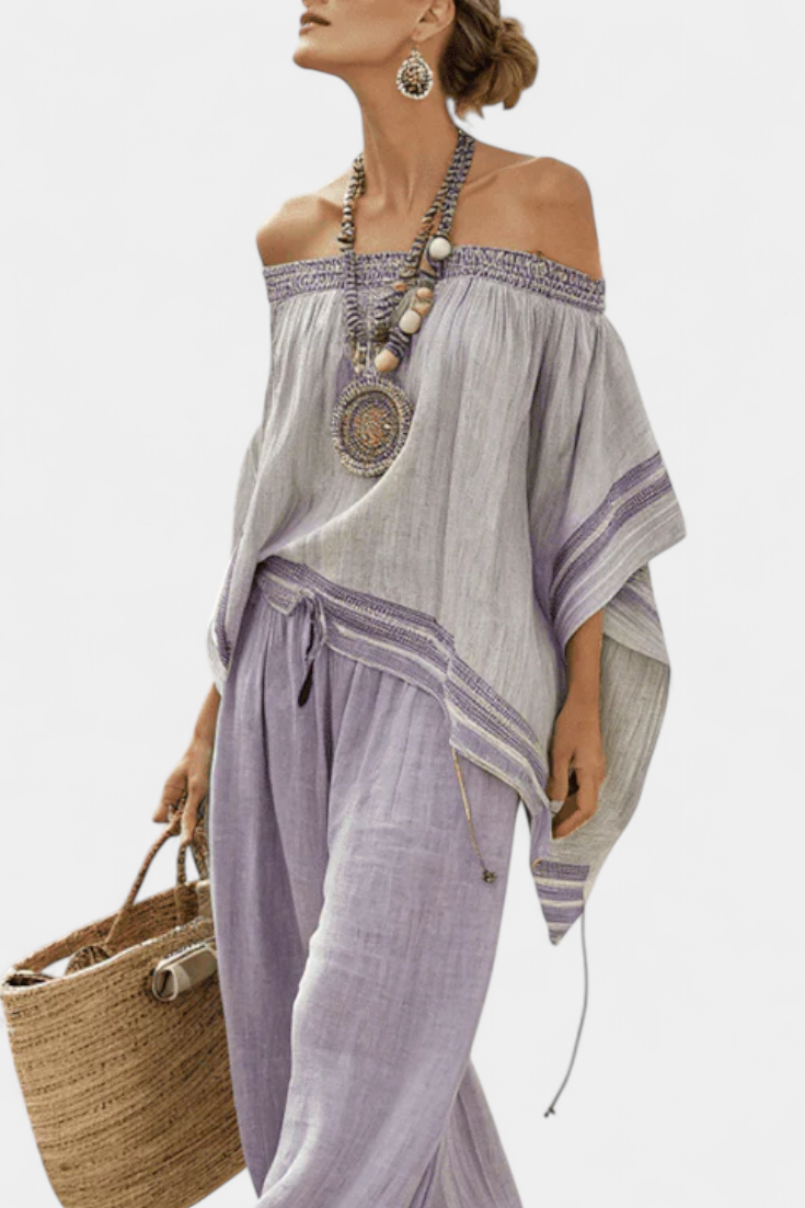 Rosemarie | completo boho con spalle scoperte — 3