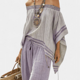Rosemarie | completo boho con spalle scoperte — 3