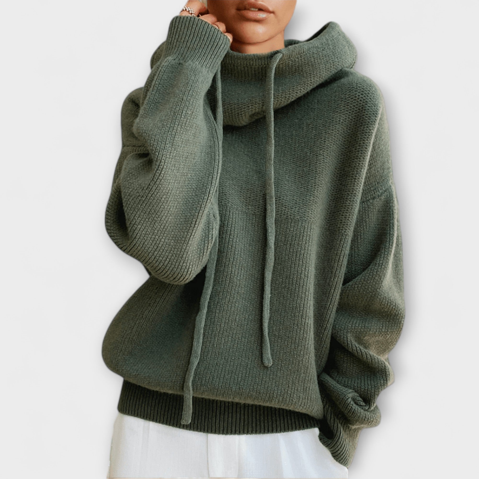 Anne-Sophie | Calda felpa con cappuccio oversize — 1