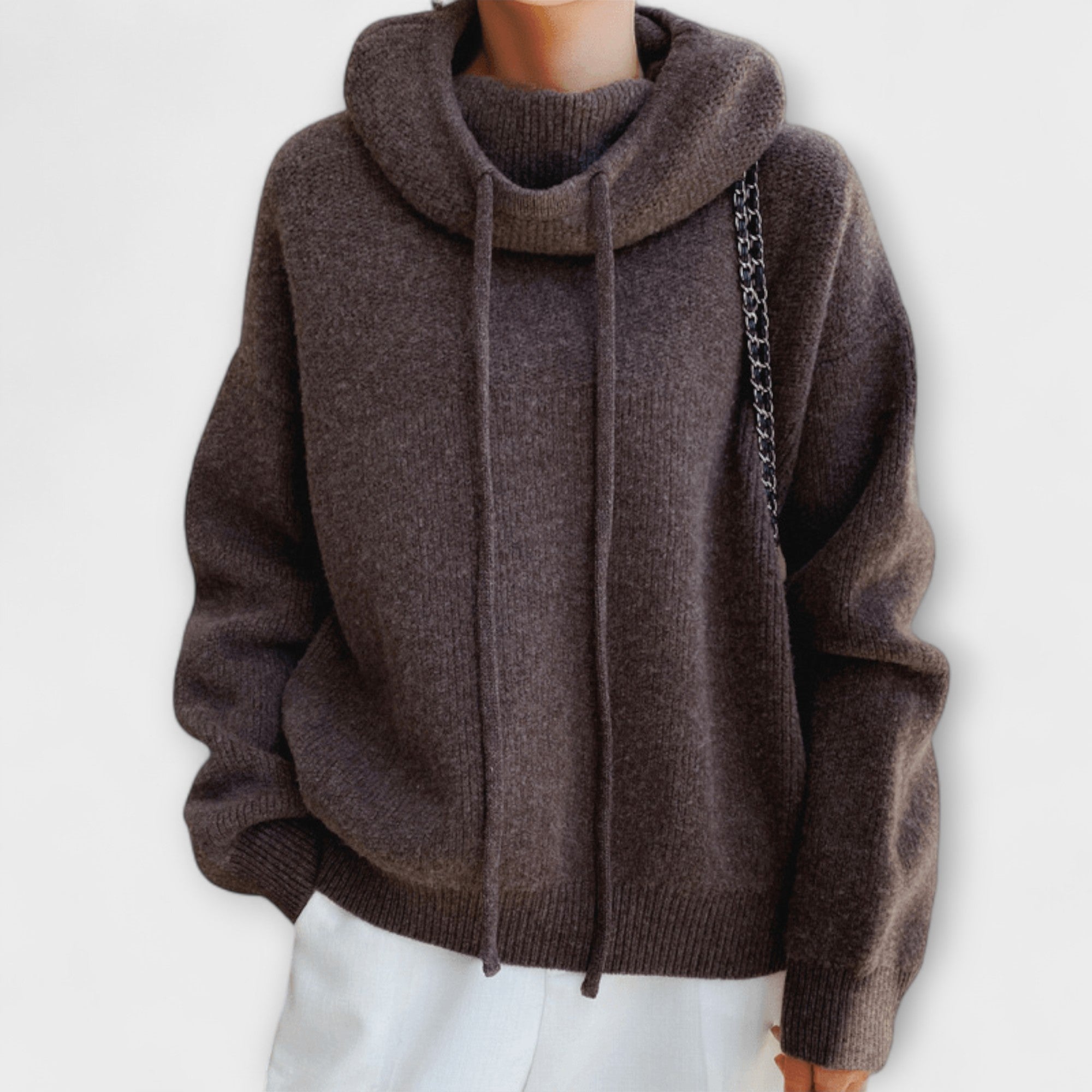 Anne-Sophie | Calda felpa con cappuccio oversize — 3