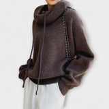 Anne-Sophie | Calda felpa con cappuccio oversize — 4