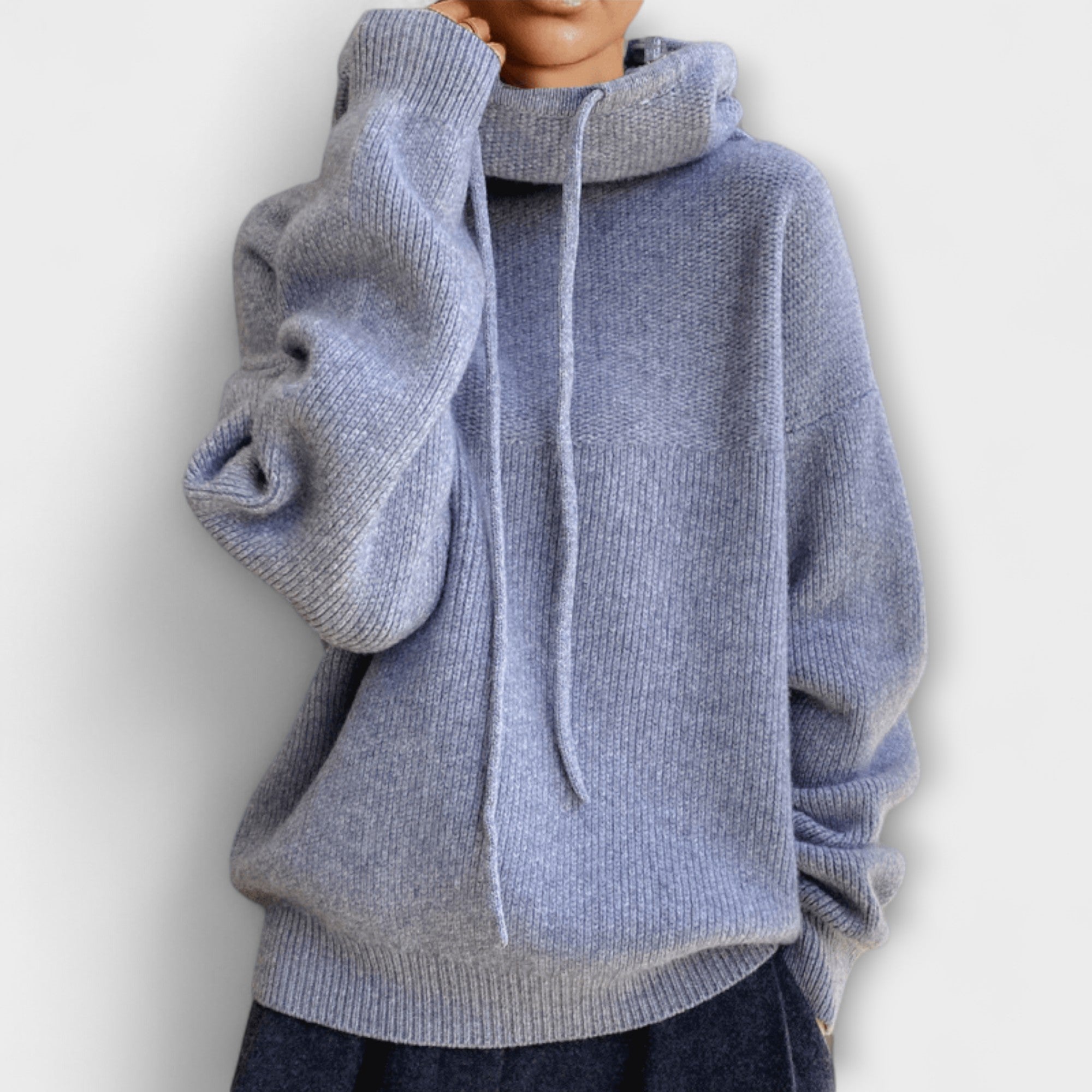 Anne-Sophie | Calda felpa con cappuccio oversize — 5