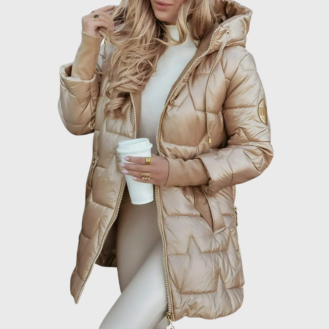 Vanessa | Cappotto lungo e caldo con cappuccio — 1