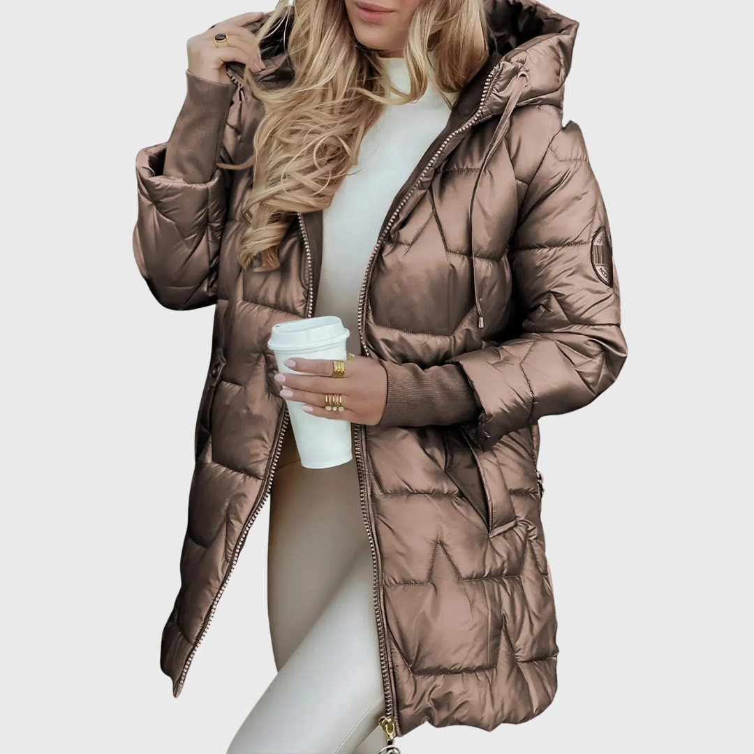 Vanessa | Cappotto lungo e caldo con cappuccio — 2
