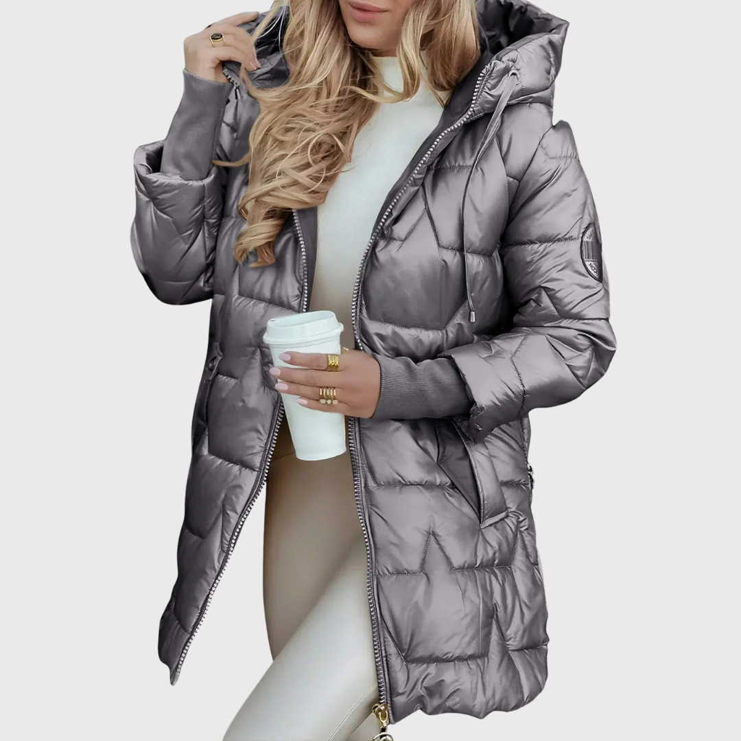 Vanessa | Cappotto lungo e caldo con cappuccio — 4