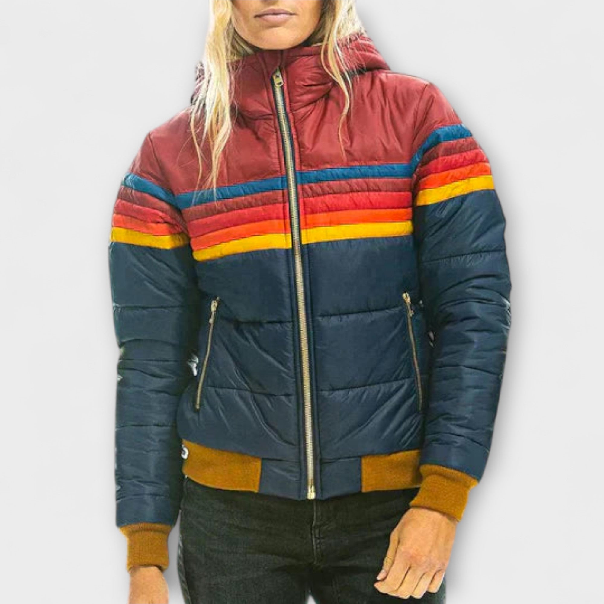 Lieselotte | Parka retrò da donna con cappuccio in pelliccia sintetica — 1