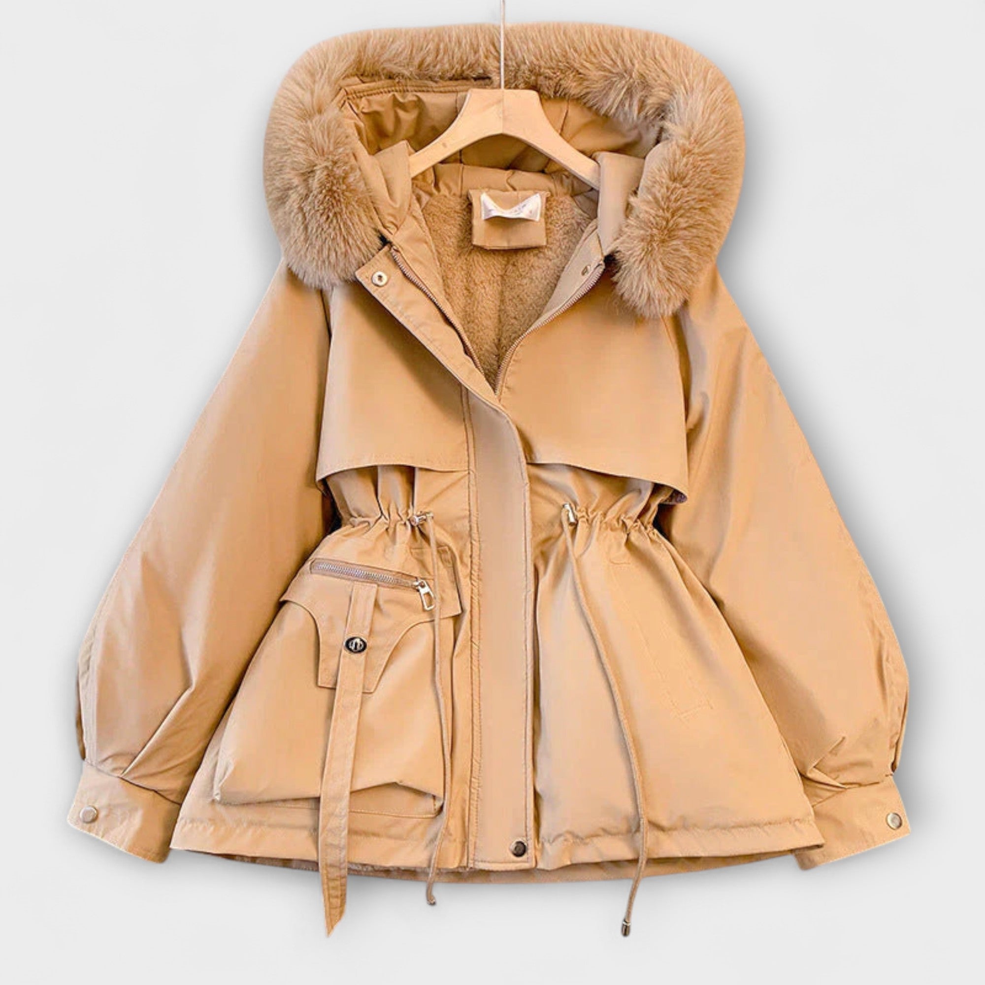 Luisa | Elegante giacca invernale Brévine con collo in pelliccia — 3