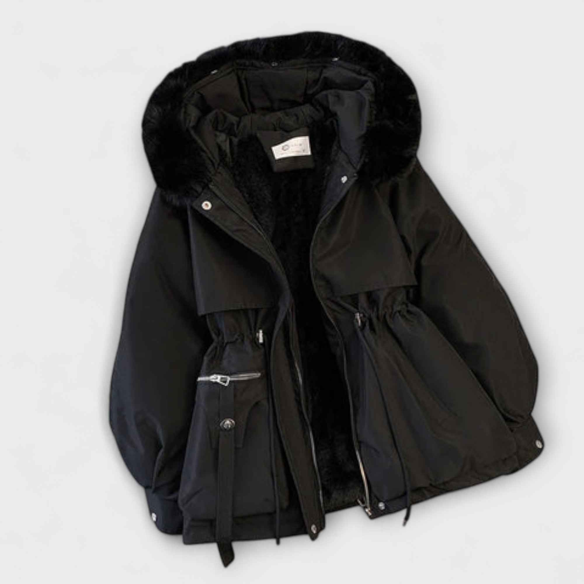 Luisa | Elegante giacca invernale Brévine con collo in pelliccia — 5