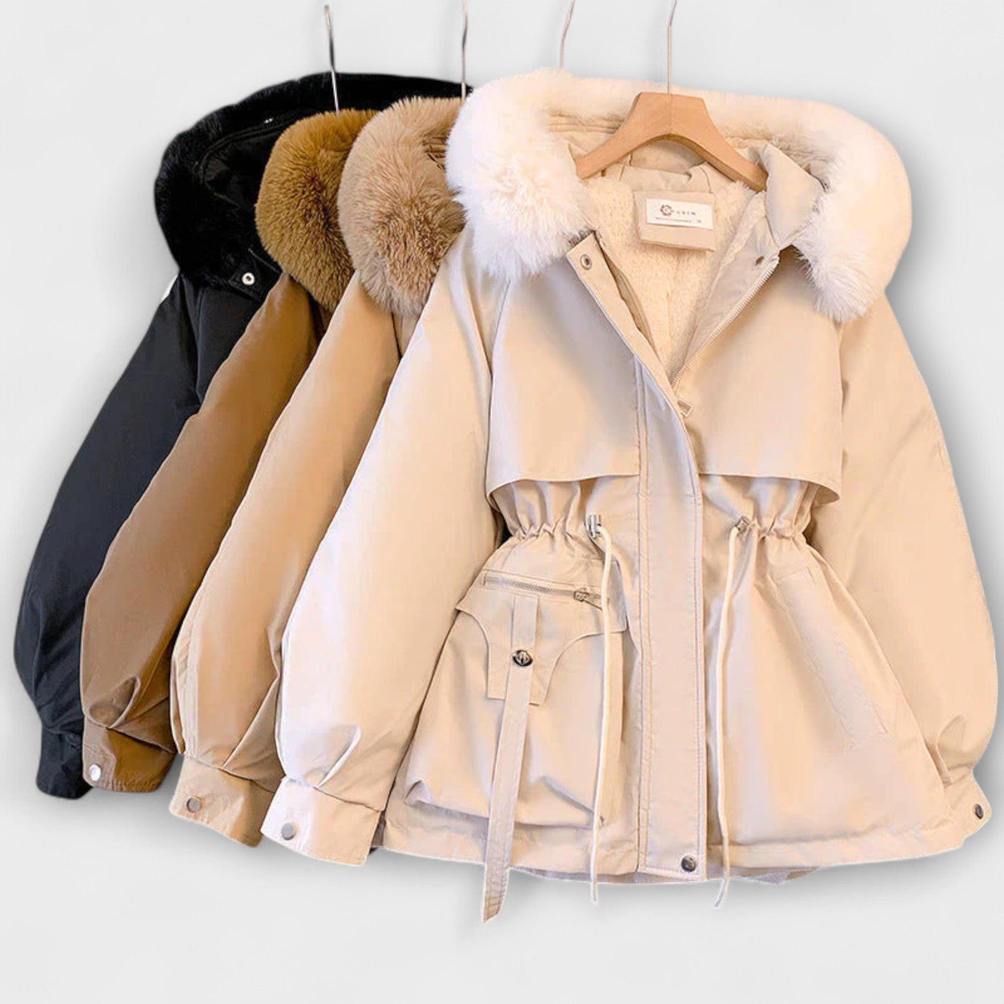 Luisa | Elegante giacca invernale Brévine con collo in pelliccia — 6