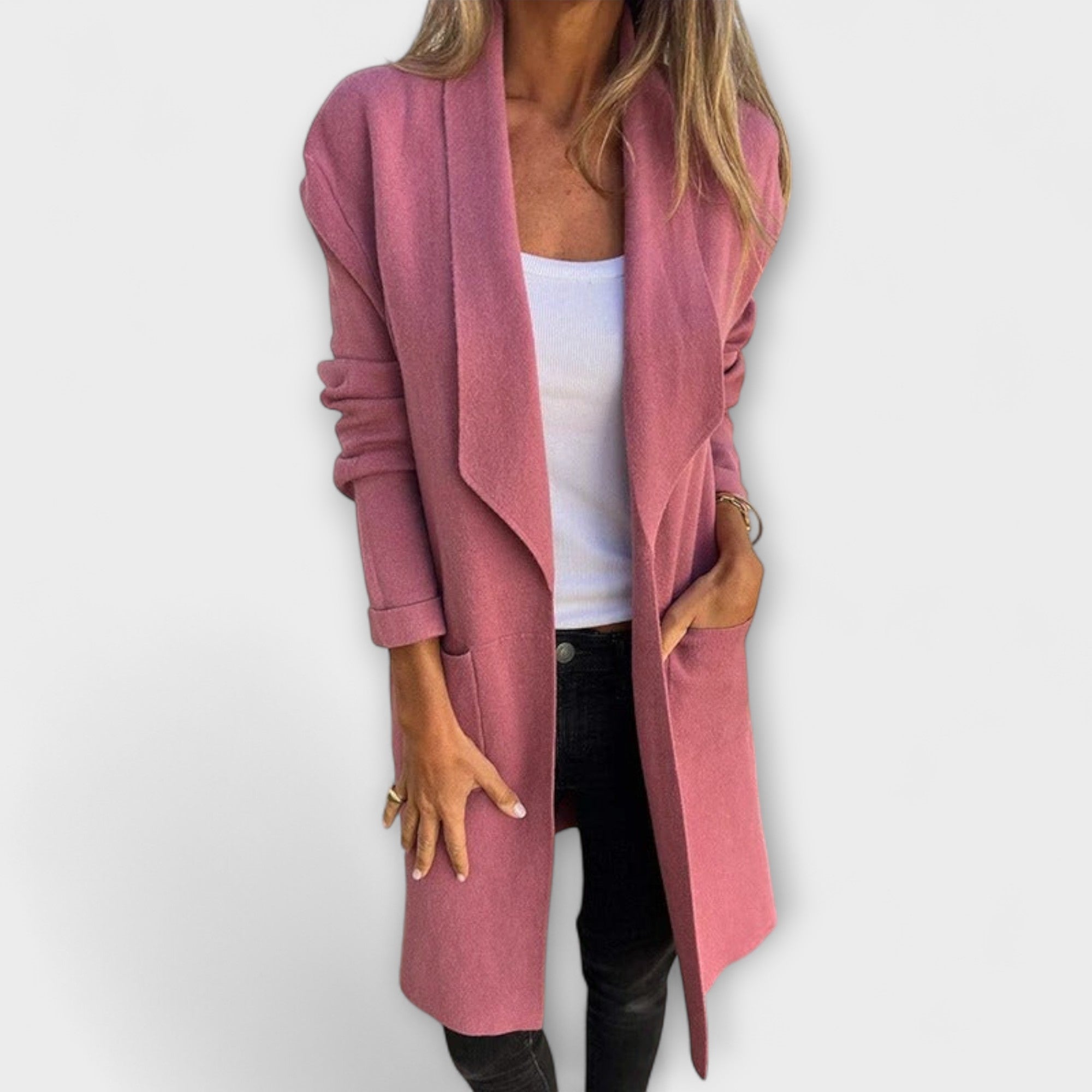 Tamara | Cappotto cardigan aderente — 1
