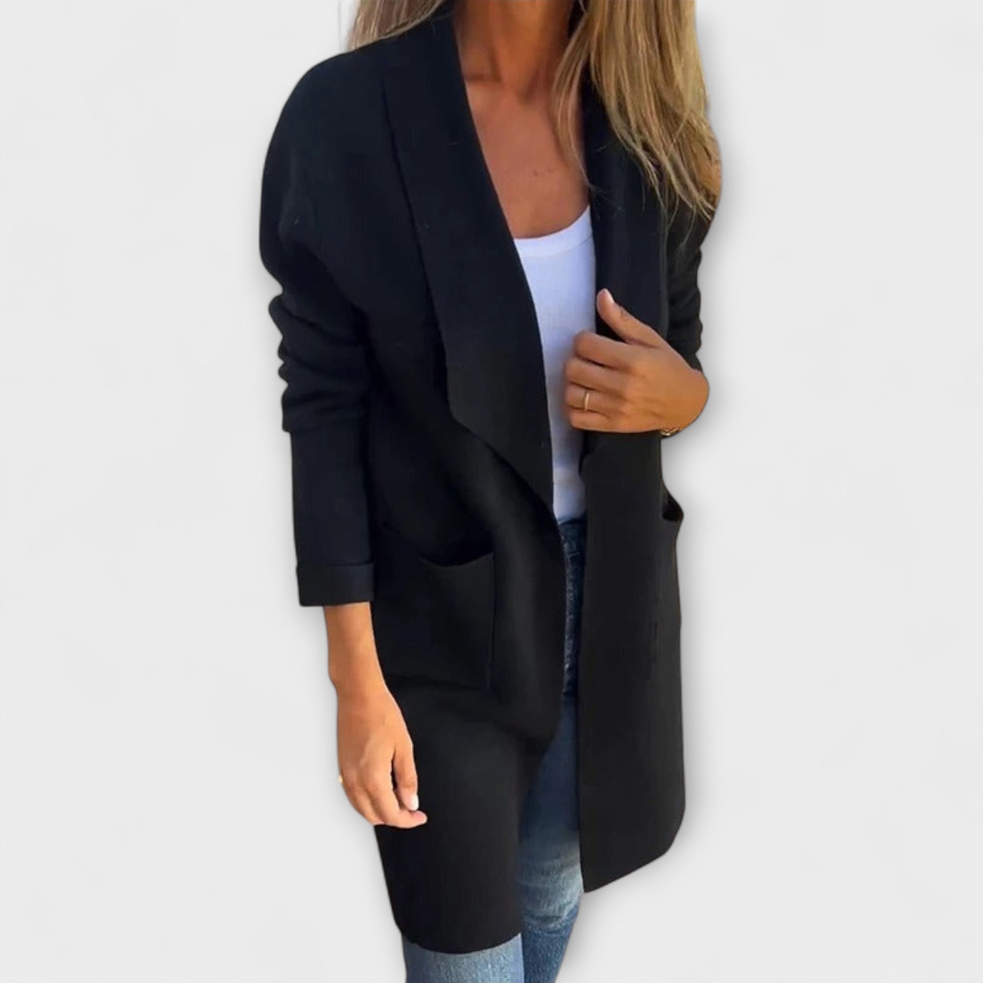 Tamara | Cappotto cardigan aderente — 8