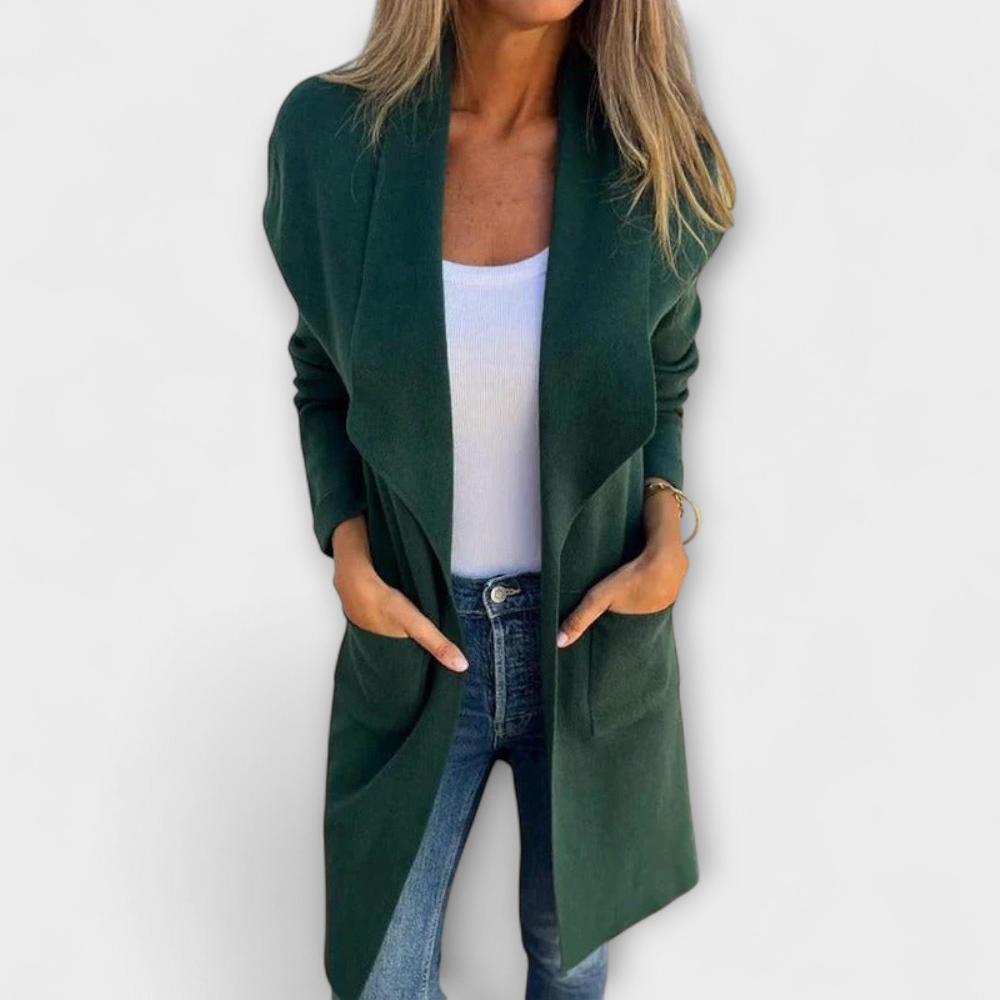 Tamara | Cappotto cardigan aderente — 9