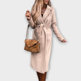 Viola | Cappotto lungo chic con cintura da annodare — 2