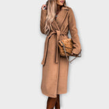 Viola | Cappotto lungo chic con cintura da annodare — 3
