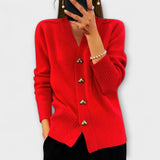 Anne | Maglia da donna con scollo a V dal look vintage — 5