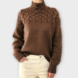 Antonia | Maglione da donna con dettaglio in maglia a trecce — 2