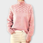 Antonia | Maglione da donna con dettaglio in maglia a trecce — 7