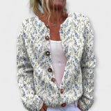 Mathilda | Cardigan floreale in misto lana — 1