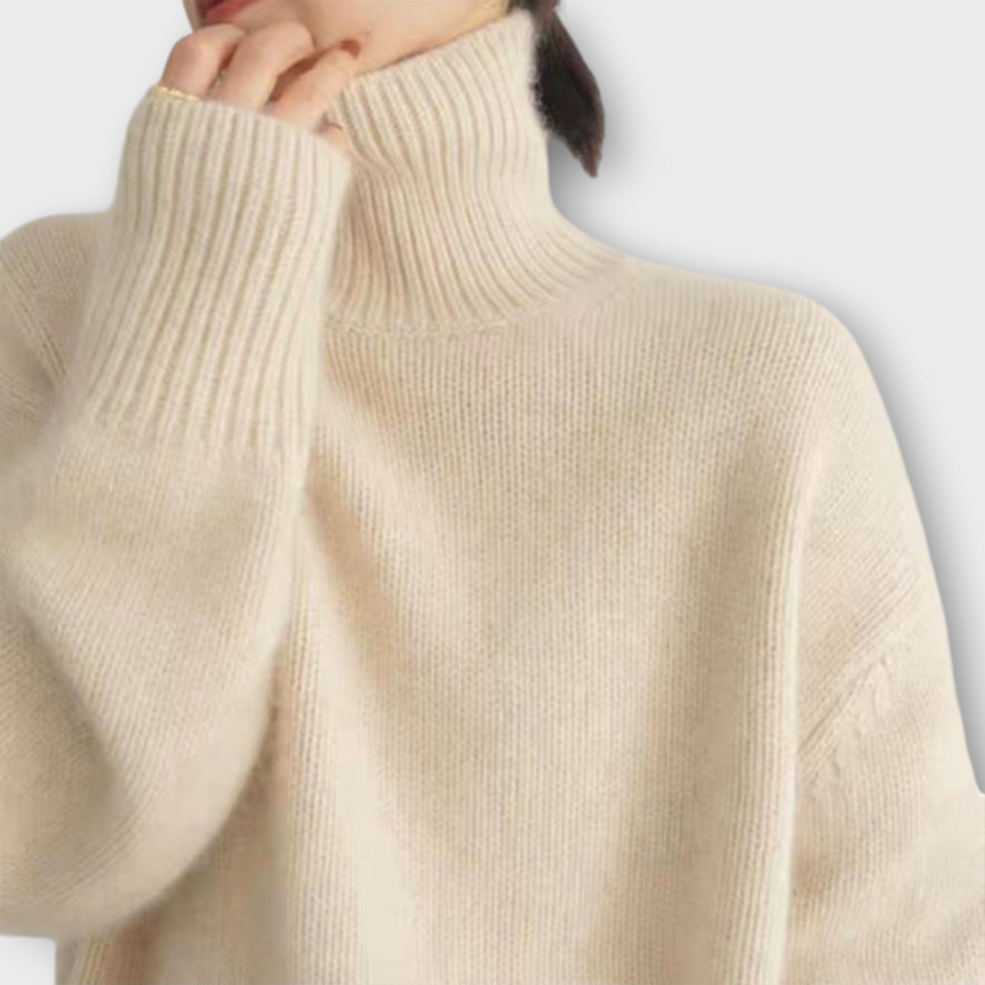 Yasmin | Maglia dolcevita da donna in cashmere — 3