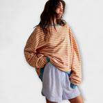 Tatjana | Maglione oversize a righe da donna — 3