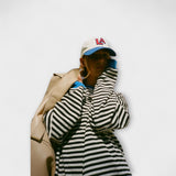 Tatjana | Maglione oversize a righe da donna — 5