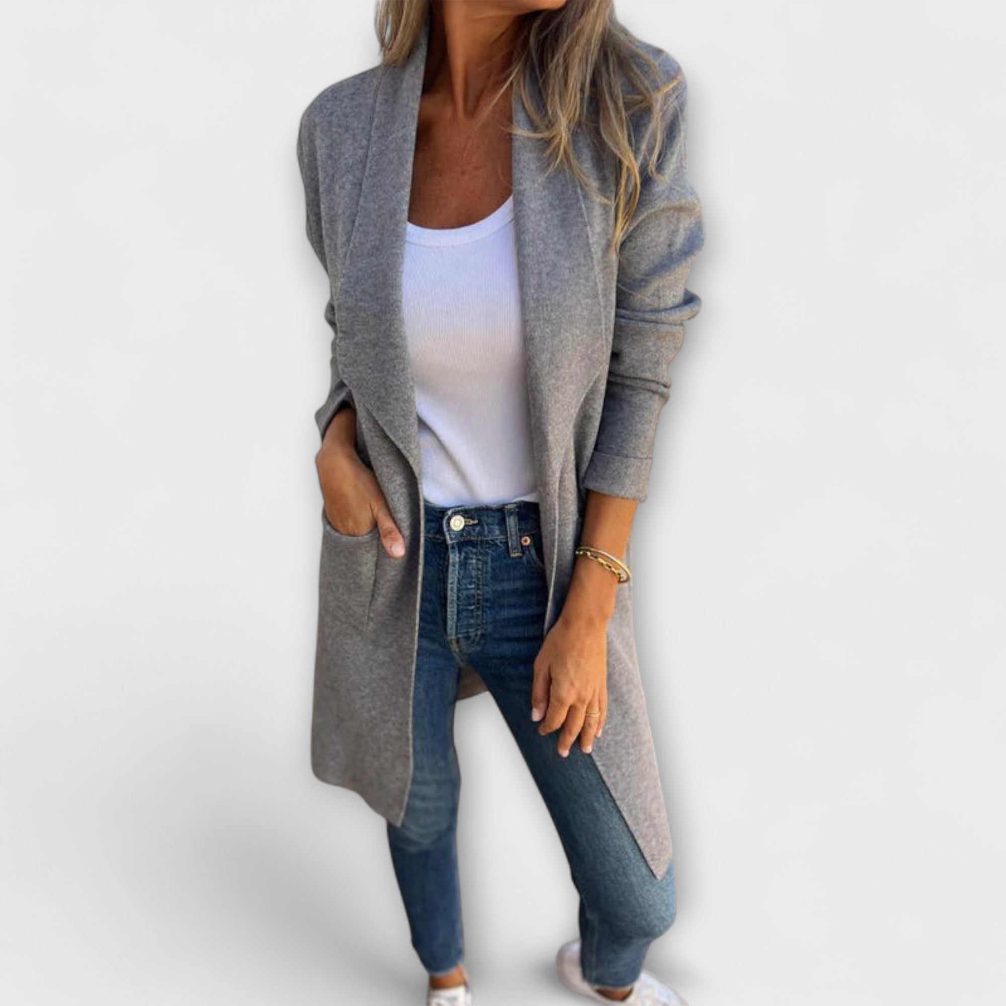 Fiona | Elegante cardigan lungo — 1