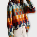 Britta | Maglione dolcevita patchwork — 1