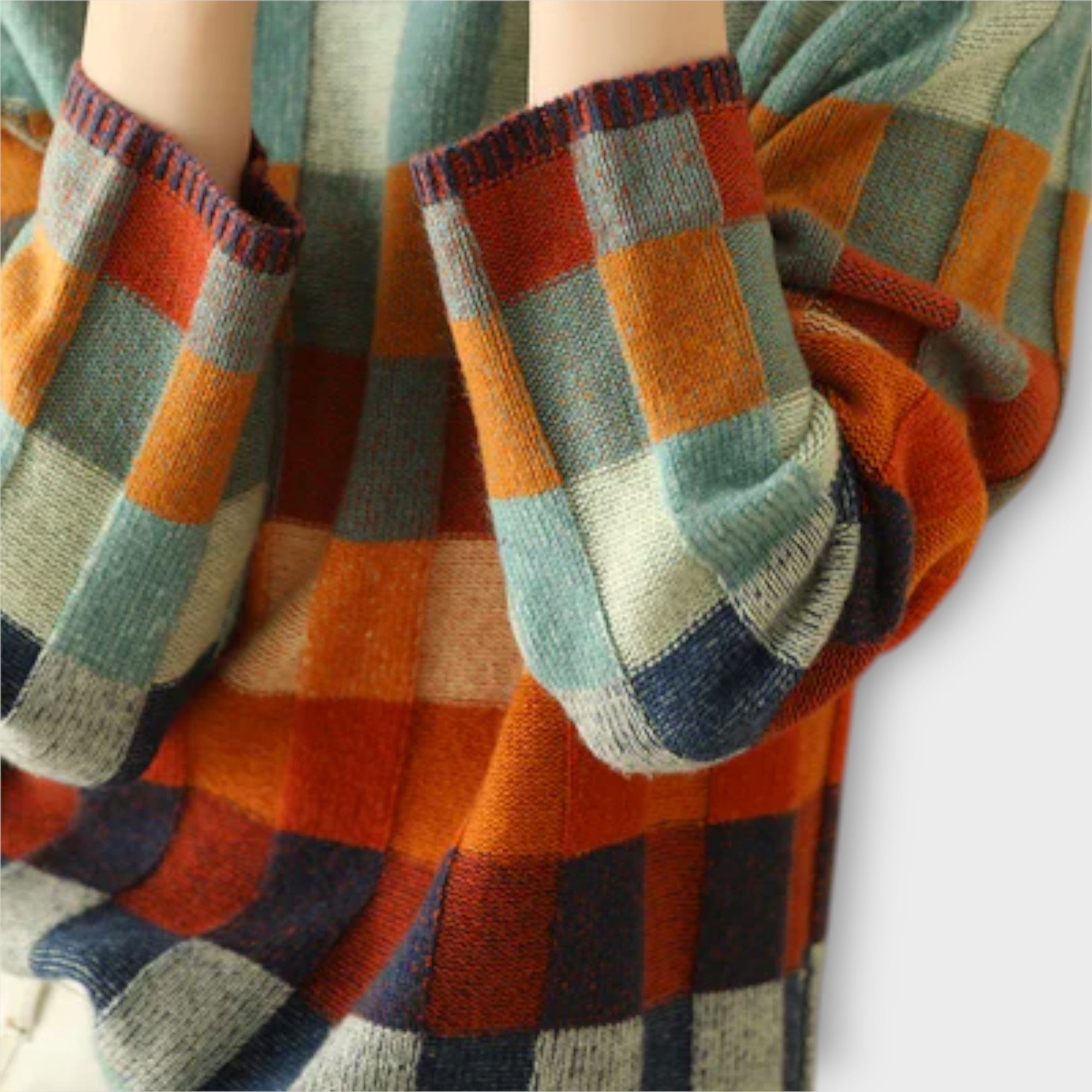 Britta | Maglione dolcevita patchwork — 7