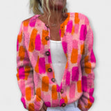 Diana | Cardigan con stampa prati — 1