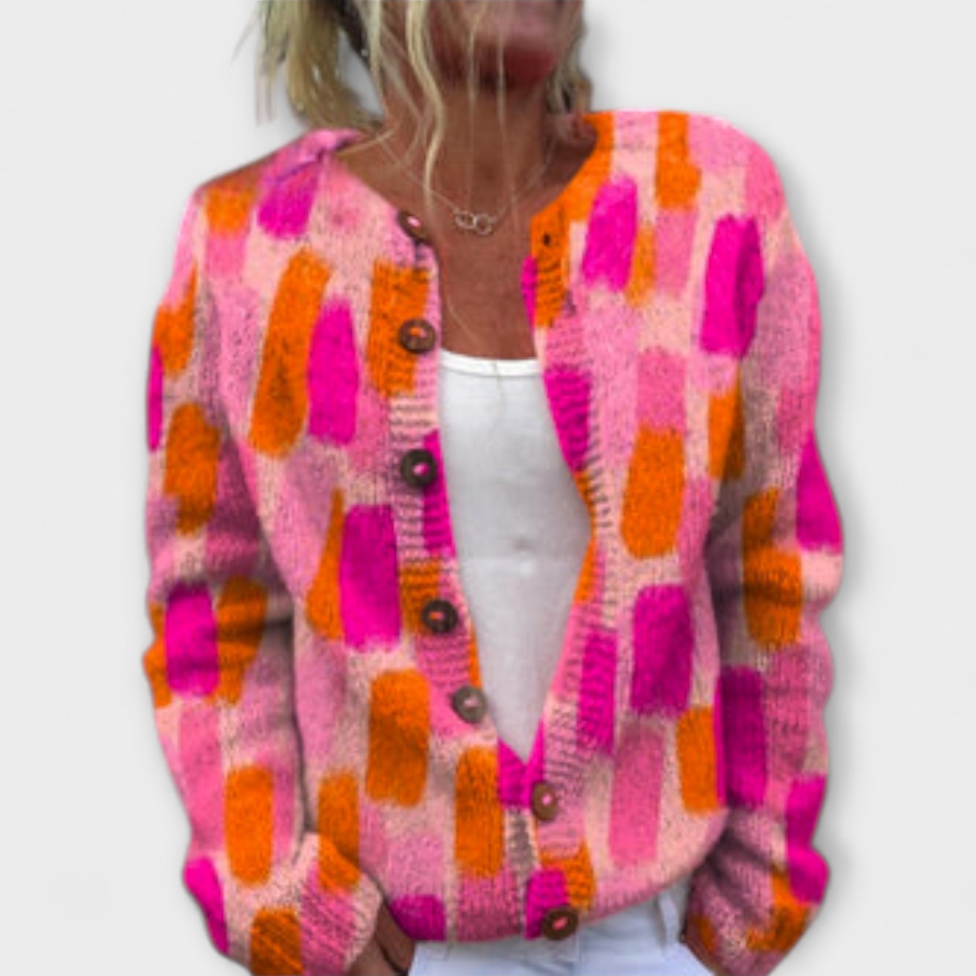 Diana | Cardigan con stampa prati — 1