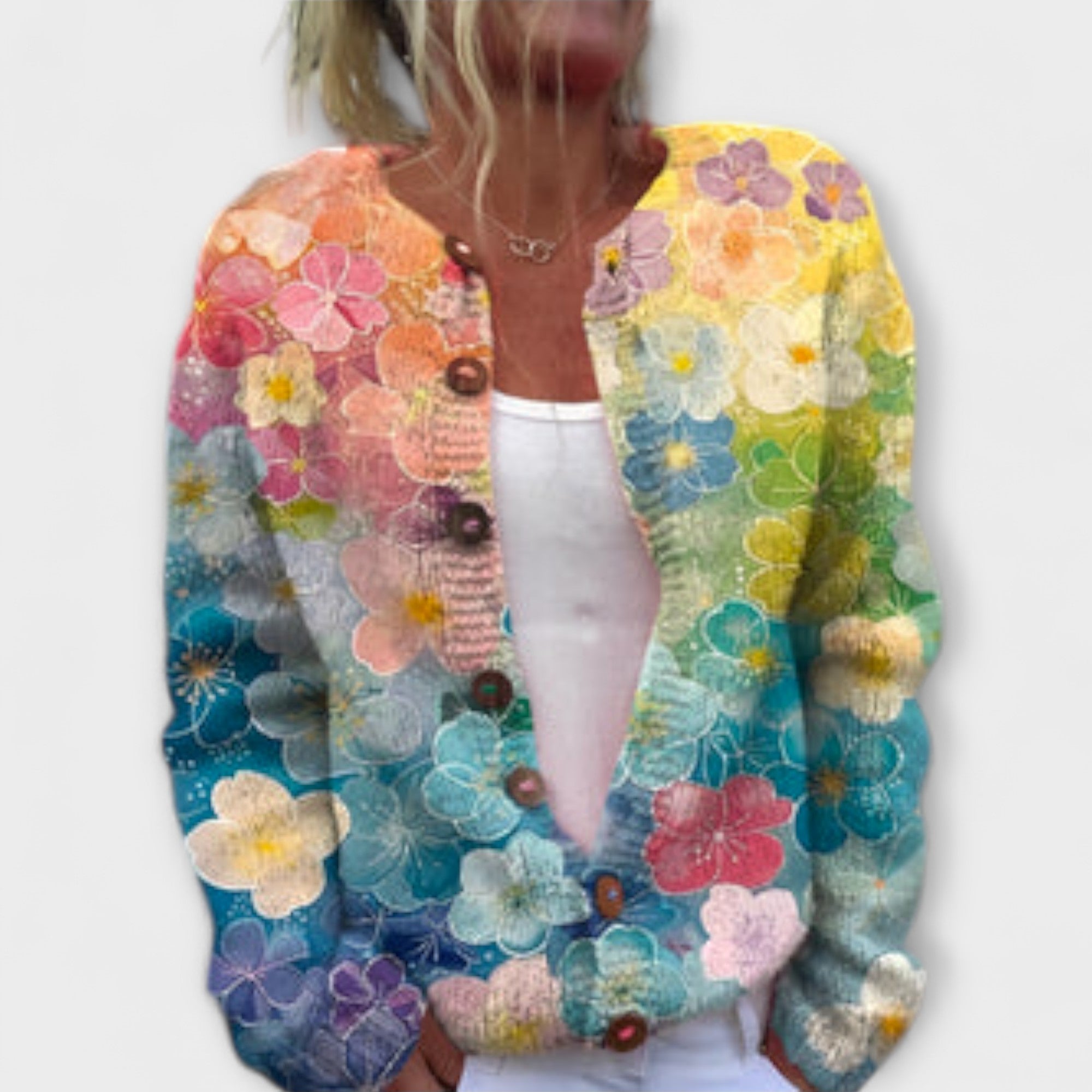 Marlies | Cardigan con stampa floreale — 1