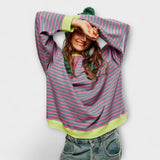 Natalie | Maglione oversize a righe — 1