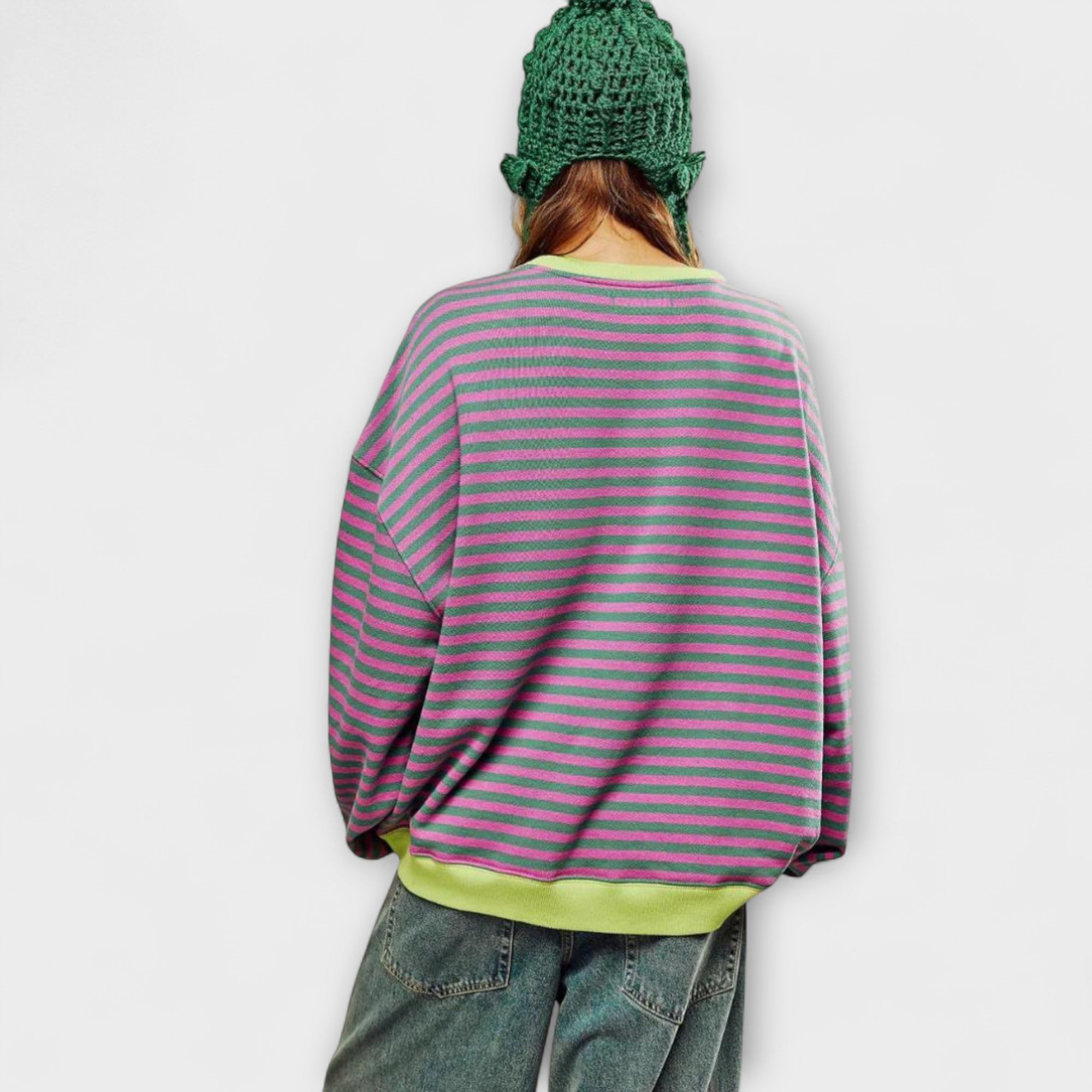 Natalie | Maglione oversize a righe — 2