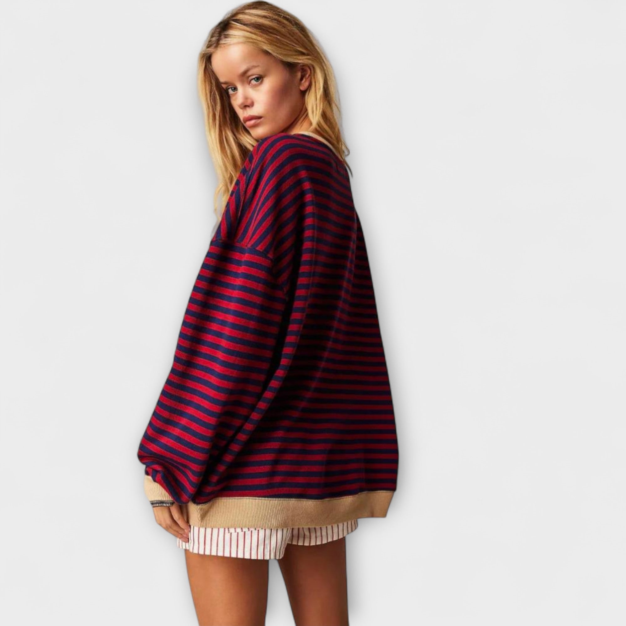Natalie | Maglione oversize a righe — 5