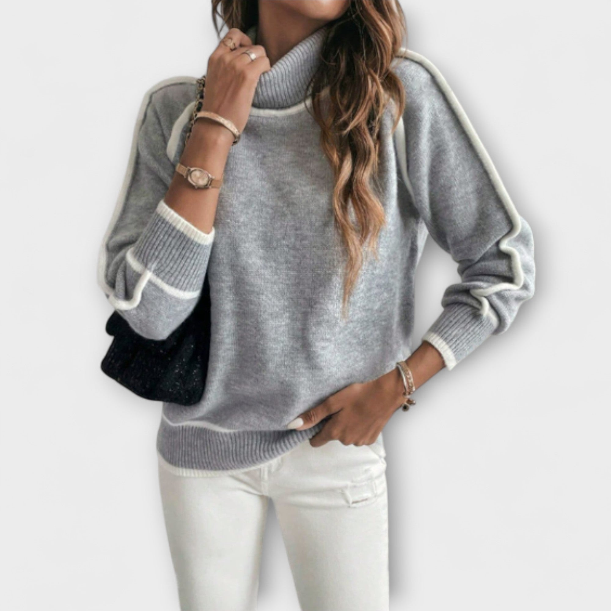 Leni | Maglione casual a collo alto — 2