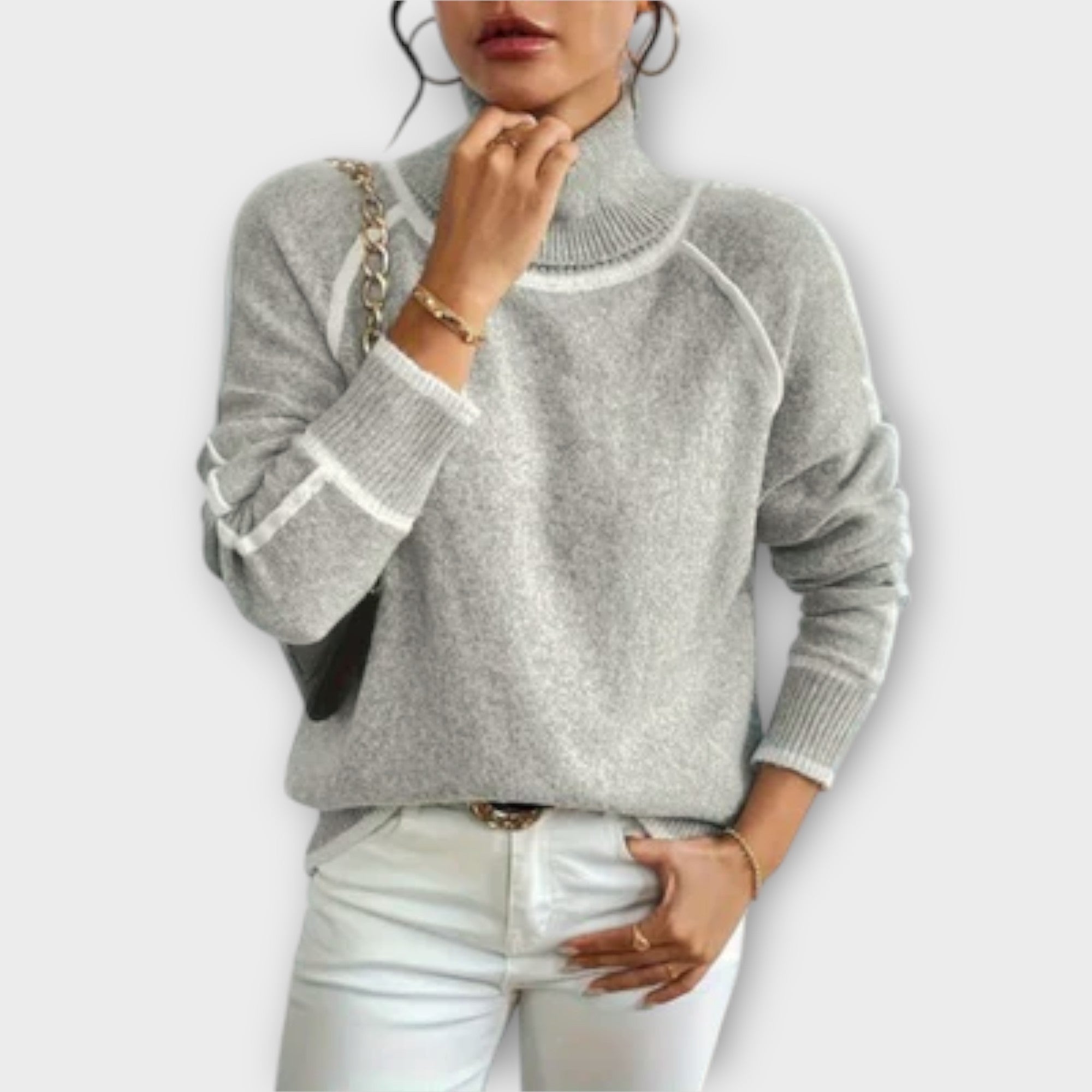 Leni | Maglione casual a collo alto — 4
