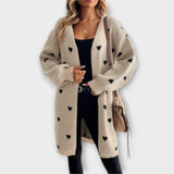 Alexandra | Cardigan con fantasia a cuori — 1