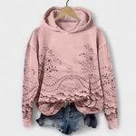 Karina | Felpa con cappuccio con stampa floreale vintage — 4