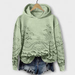 Karina | Felpa con cappuccio con stampa floreale vintage — 5
