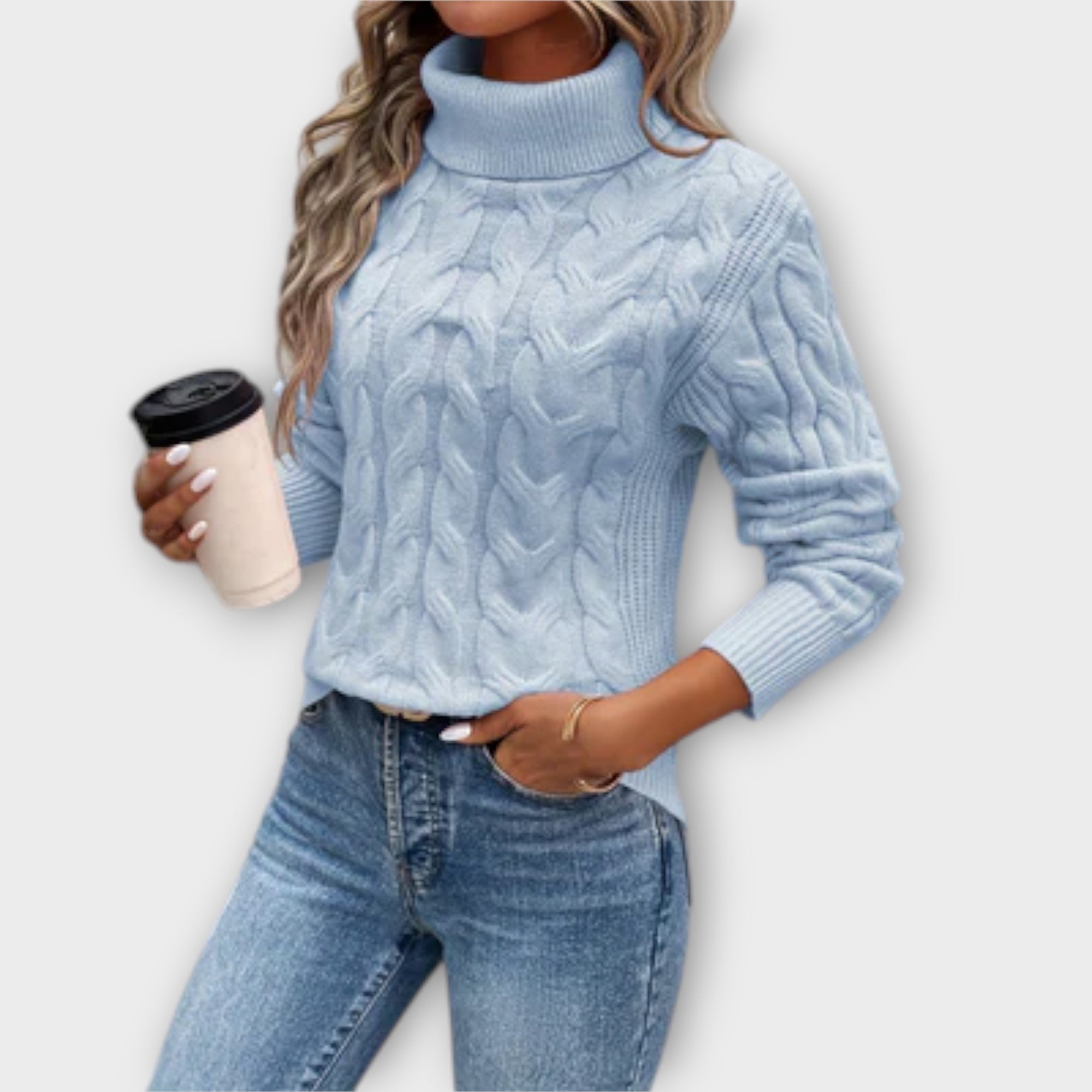 Sonja | Elegante maglione a collo alto — 2