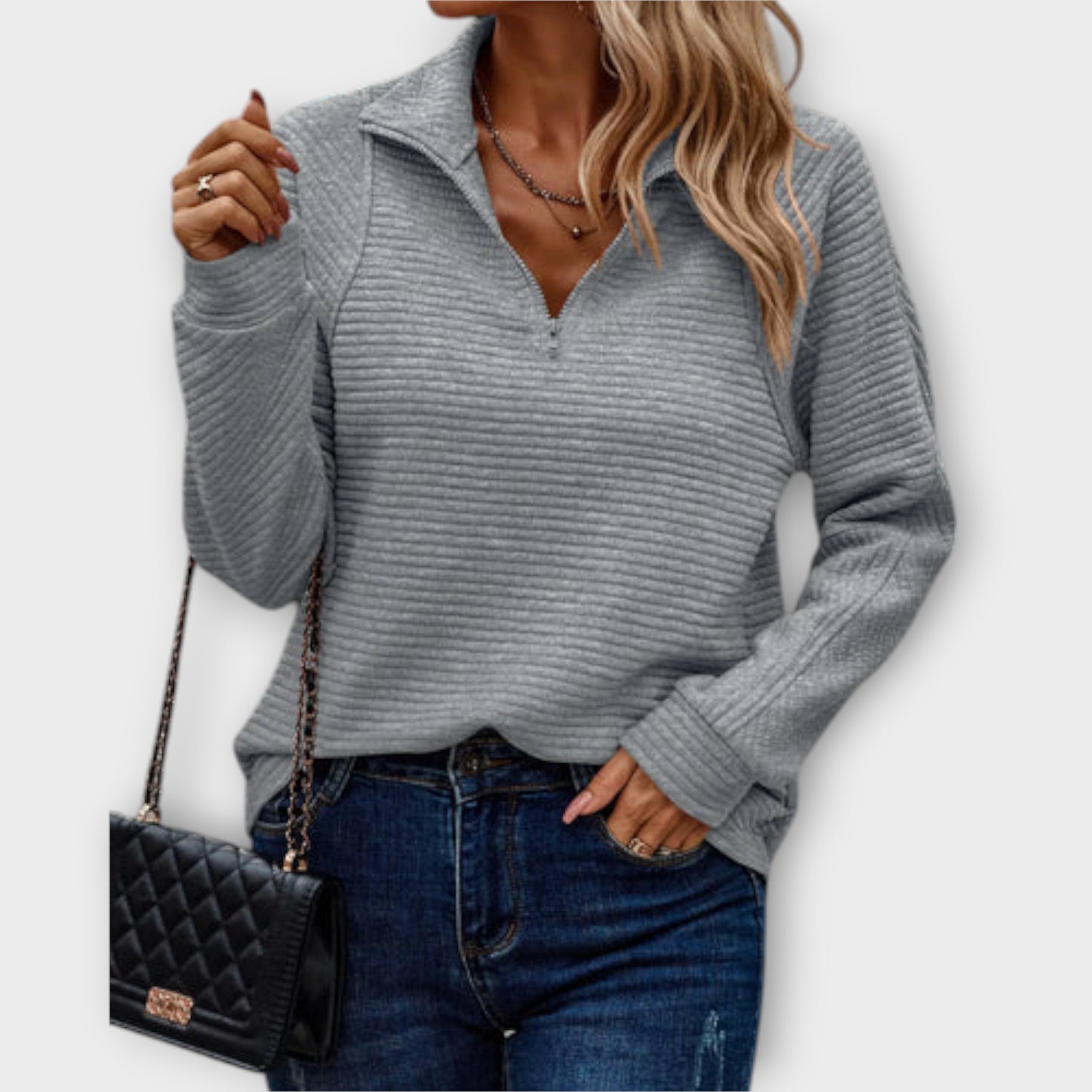 Lilly | Maglia con mezza zip — 3