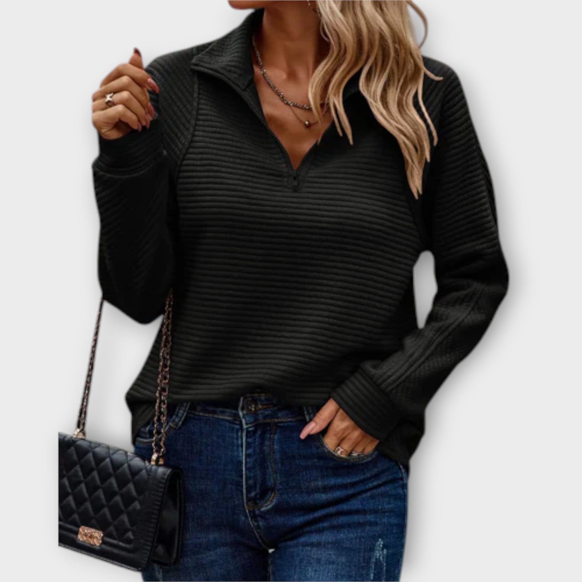 Lilly | Maglia con mezza zip — 4