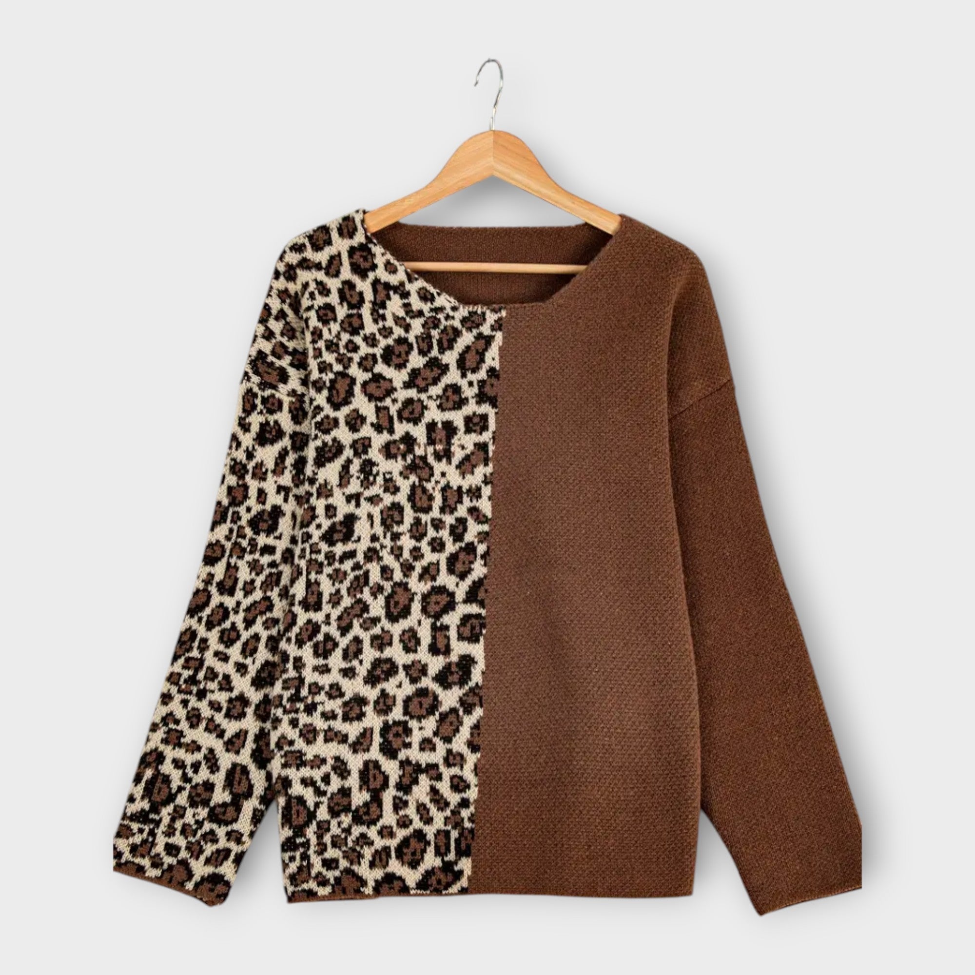Bettina | Maglione casual con disegno leopardato — 1