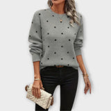 Johanna | maglione casual a maniche lunghe con motivo a pois — 3