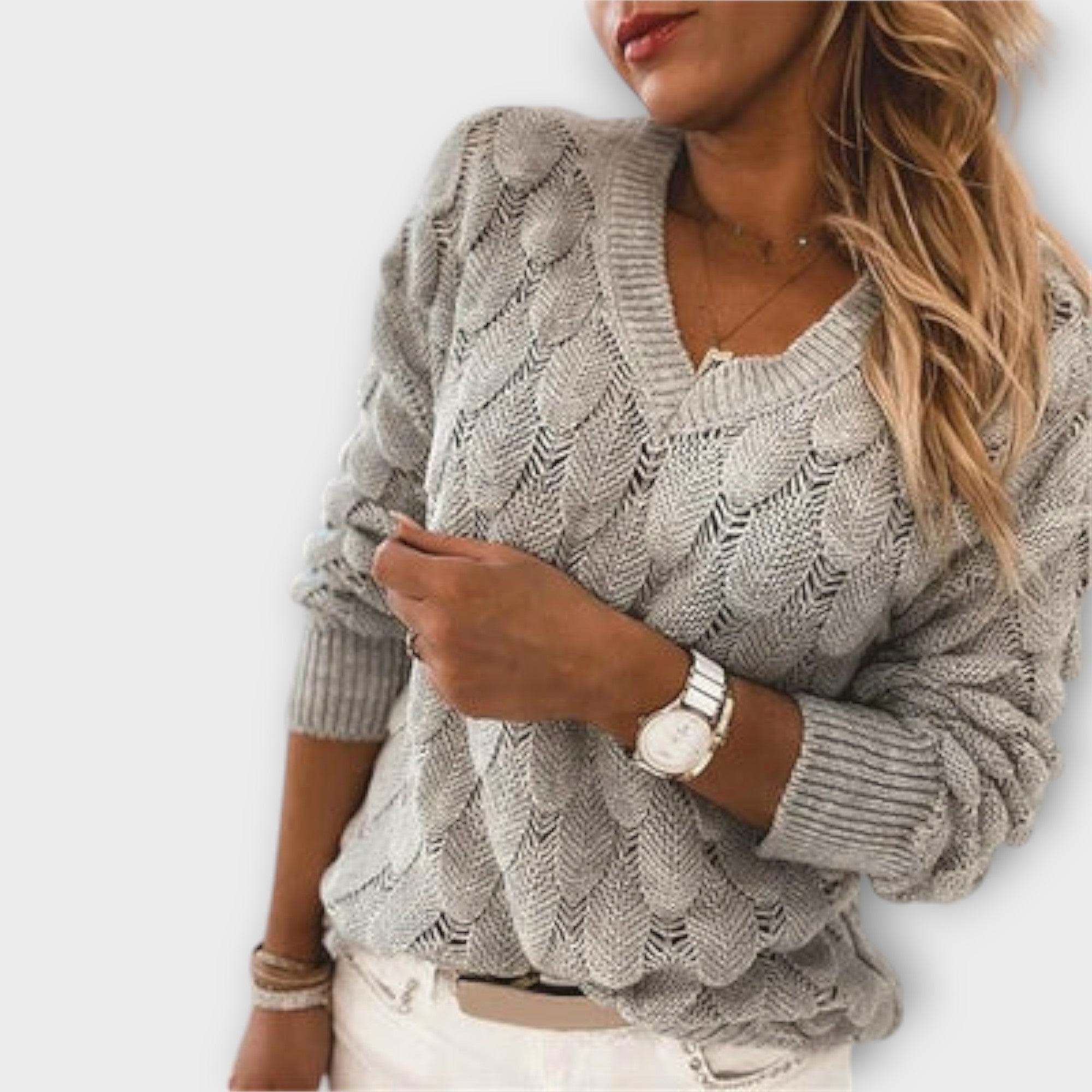 Almut | Maglia con scollo a V — 1